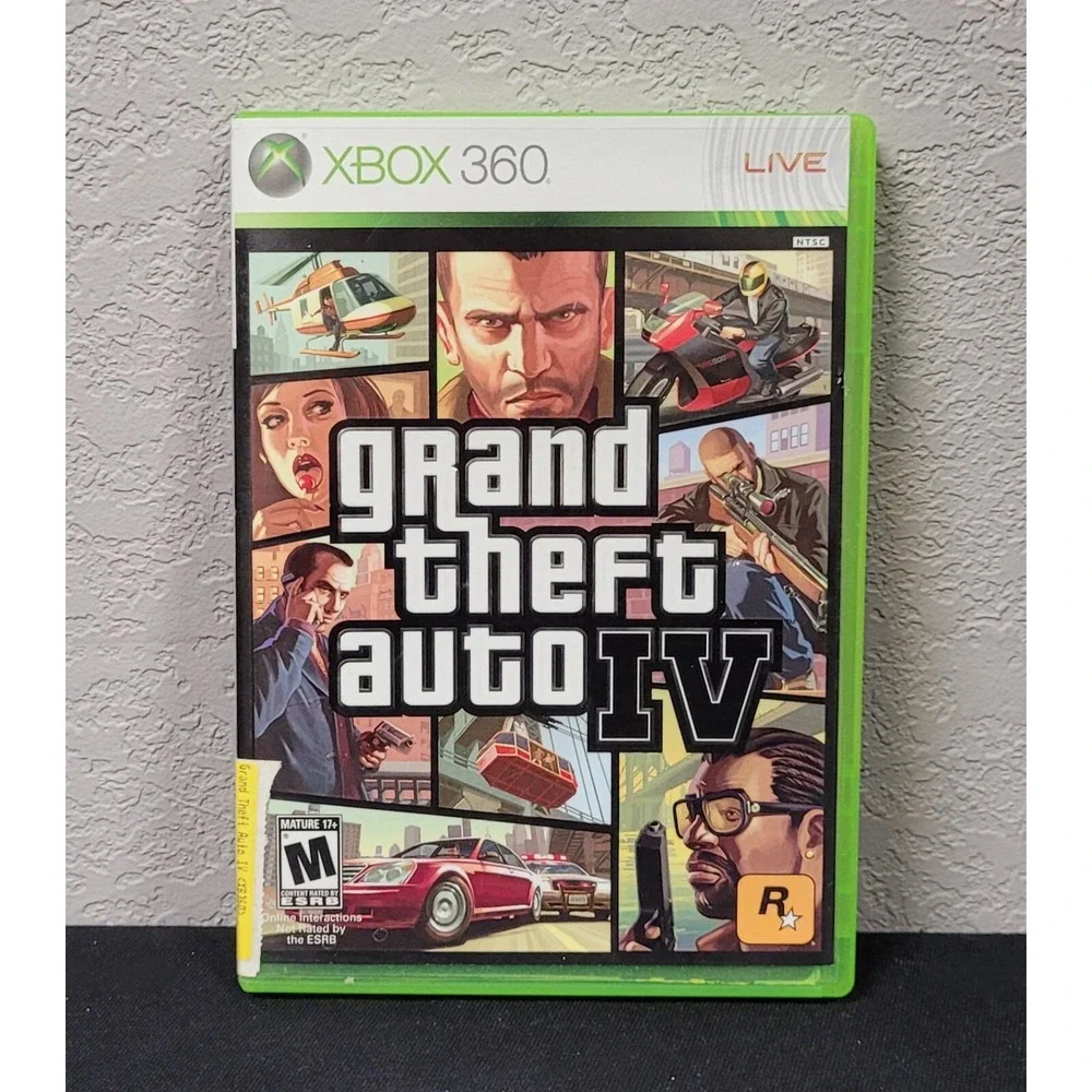 Grand Theft Auto IV (Microsoft Xbox 360, 2008) Xbox 360 Video Game